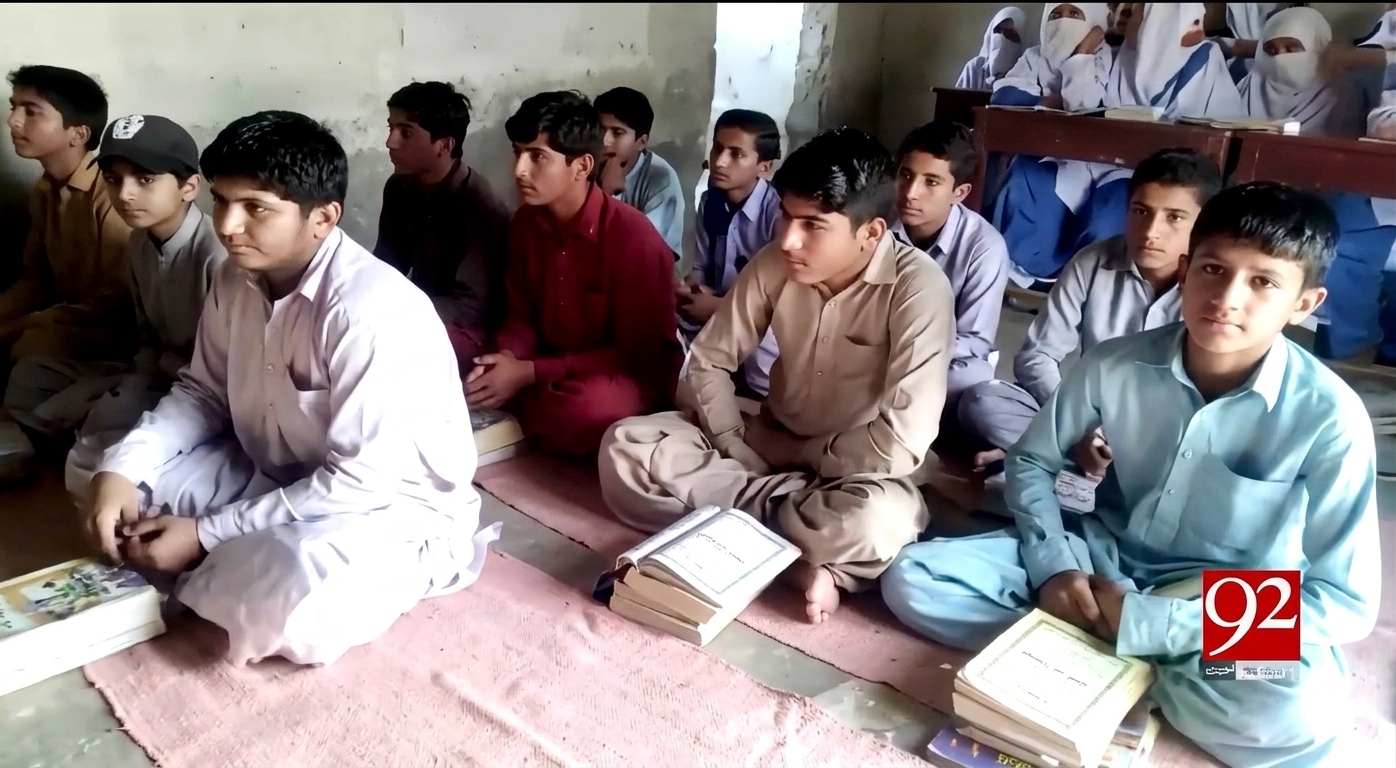 Students in a learning setting